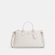 [READY STOCK MY] Georgia Satchel Bag In Signature Canvas in White/Chalk (CW422)
