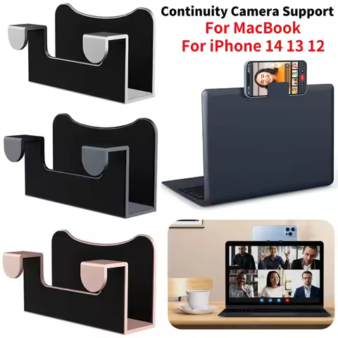 Anti Slip Continuity Camera Mount Stainless Steel Continuity Camera Support Accessories for MacBook/