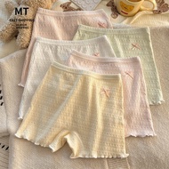 Spot Goods 2025 Girls' pure cotton safety antibacterial panties Baby Thin Style Big Kids Anti-Exposu