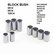 1PCS BLOCK BUSH EX5 DREAM WAVE100 WAVE125 LC135 KRISS110 Y15ZR C70 LAGENDA BLOCK CENTRAL BUSH CRANKCASE BUSH DOWEL PIN