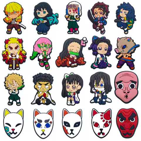 New Ghostbusters Anime Series DIY Accessories Detachable Shoe Charms Accessories for Crocs Sandals Y