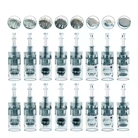 30Pcs Dr.pen M8 Bayonet Cartridges Pen 0.25mm Needle Derma Pen Bayonet Replacement Head 12 24 36 42 