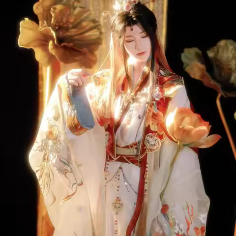 Tian Guan Ci Fu Xie Lian tai zi yue shen Platinum Peacock Cosplay Hua cheng Costume Xie Lian Yue She