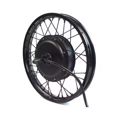 1.85X 19 60V 72V 3000W 5000W Brushless Geared Spokes Electric Motorcycle Wheels Electric Bike Rear W