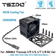 RC Motor Fan 4028 25000RPM Fast Cooling Fan with Cover for ARRMA Traxxas 1/5 1/6 1/7 1/8 RC Car 4292