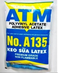 Keo sữa đa năng dán giấy gỗ simili ATM Latex A135 1kg (combo 2 bịch)