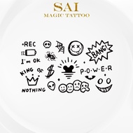 SAI MAGIC TATTOO Lasts to 2 weeks 10CM×06CM Tattoo sticker waterproof long lasting Temporary fake ta