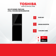 Toshiba GR-RT300WE-PMY(UK) 270L 2 Doors/ Fridge / Peti Sejuk/ 冰箱
