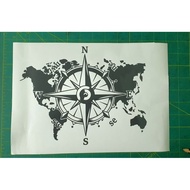 NEW ARRIVAL STICKER COMPASS,STICKER ADVENTURE,STICKER WORLD MAP,STICKER DAKAR,