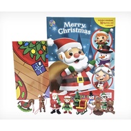 Merry Christmas My Busy Books  with 10 figures, educational toys. christmas gift for kids