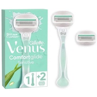 Gillette Venus Comfortglide Sensitive Razor | Handle + 2 Refills | 3 pcs