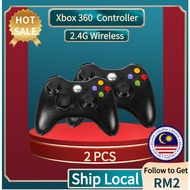 【2 PCS】XBOX 360 Controller Wireless 2.4G Gamepad XBOX Controller PC Controller for PC For XBOX 360 /XBOX 360 Slim / PC