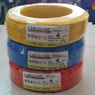 SIRIM Pure Copper PVC Wire 4.0mm Cable / Electrical Cable 100% Pure Copper