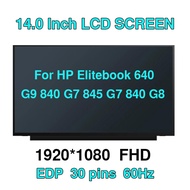 For HP Elitebook 640 G9 840 G7 845 G7 840 G8 Notebook LCD Screen
