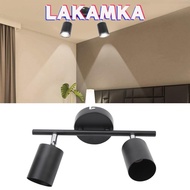 LAKAMKA Track Lighting Kit, 2-Light Rotatable Ceiling Track Light, Stylish Flush Mount Adjustable Li