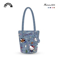 Bingbing Miaodao Illustrations Co-branded Casual And Fashionable Commuter Crossbody Lengthened Bucke