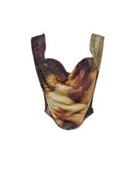 เสื้อกั๊กสายเดี่ยวพิมพ์ลายสีน้ำมันคอนเสิร์ต Twice Linaeul Iu Lee Ji Eun เสื้อแขนกุดเปิดไหล่สุดแซ่บสำ