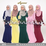 Astikah 3979 Floral Lace Kurung. Plus Size Availabe Baju Kurung Sedondon By Ayanna