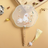 Teacher's Day Gift Cross Stitch Embroidery Group Fan 2022 New Version Cross Stitch Embroidery Fan di