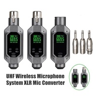 Wireless Microphone Transmitter Receiver Plugged Into XLR UHF Microphone Wireless System for Moving-coil Condenser Mic