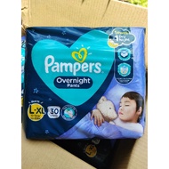 30pcs PAMPERS Overnight Pants L - XL