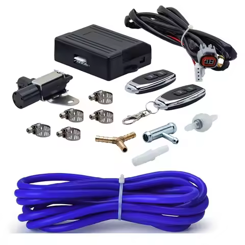 Universal Wireless Remote Vacuum Exhaust Cutout Valve Controller Set with 2 Remotes For GM BMW AUDI 
