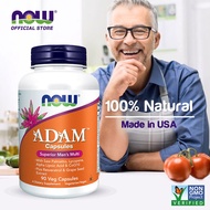 NOW FOODS Supplements, ADAM™ Men's Multivitamin with Saw Palmetto, Lycopene, Alpha Lipoic Acid and CoQ10, Plus Natural Resveratrol &amp; Grape Seed Extract, 90 Veg Capsules