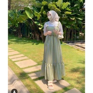 Menarik Khaila Dres Overall/Dres Korea/Midi Dres Lucu