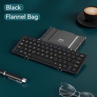 BOW HB066 Folding Keyboard BlueTooth Compact and Portable Rechargeable Keyboards Suitable for Mobile