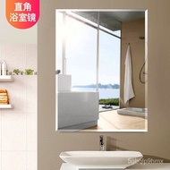 Bathroom Mirror Wall-Mounted Wall Sticking Punch-Free Toilet Self-Adhesive Toilet Glass Cosmetic Mirror