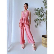 AFS - Disney Coords for Kids 7-12 years old, Backless Halter Vneck Ballon top, wide-leg pants [jzz]