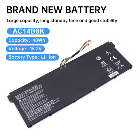 ac14b8k Battery for Acer Aspire 5 A515-51 V3-372T R5-571T R7-371 ES1-511 Nitro 5 AN515-51 Spin SP111