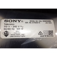 (BD99) SONY KDL-60W600B LED TV SPARE PART