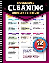 Household Cleaning Schedule And Checklist: The Ultimate 32-Weeks Cleaning Planner with Calendar, Per