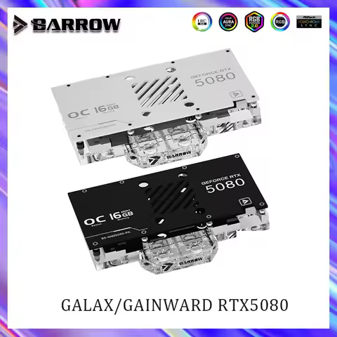 Barrow GPU Water Block For Galax / Gainward GeForce RTX5080 With Backplate , PC Cooling Radiator , B