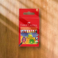 Faber-Castell 大眼星球無毒蠟筆-16色-2入(原廠正貨)