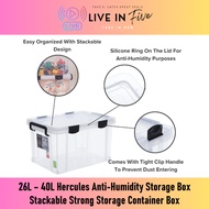 26L / 40L /55L Hercules Anti-Humidity Storage Box Stackable Strong Storage Container Box X-63717273