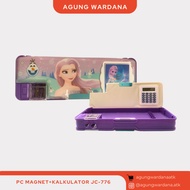 MAGNETIC PENCIL CASE WITH CALCULATOR