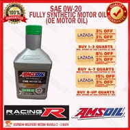 AMSOIL SAE 0W-20 Fully Synthetic Motor Oil ( OE ENGINE OIL )  / with FREEBIE ( 5W40 Engine Oil Motor Oil ) 4x4b