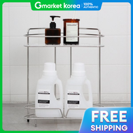 ชั้นวางของเข้ามุม Logan Premium อลูมิเนียม 2 ชั้น