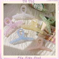 Acrylic Crab Hair Clip in Rough Jelly Color for Women Large Size 13Cm - To Thi