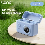 LLANO ที่ชาร์จกล้อง NP-W235ช่องคู่จอแสดงผลดิจิตอลที่มีฟังก์ชั่นที่เก็บข้อมูล SD Card เข้ากันได้กับ X