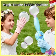[SG Ready Stock]Magic Smoke Bubble Machine Automatic Bubble Maker Bubble Blower Kids Toy,Parent-chil