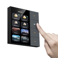 [FAST ERA]-3.5 Inch Smart Wall Switch Touch Screen 4 Groups Switch 8-Way Scene Radar Sensor Dimming 