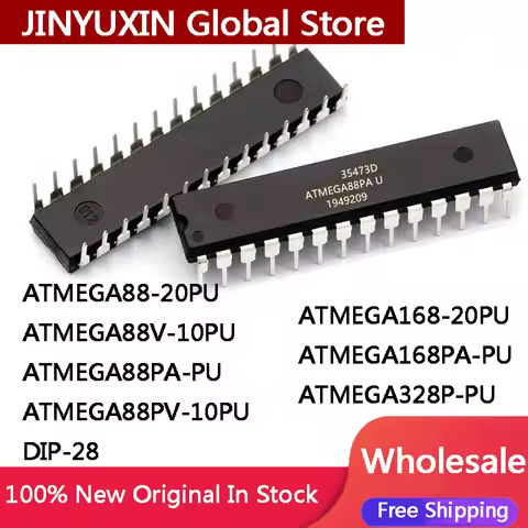 2Pcs ATMEGA88 20PU ATMEGA88V 10PU ATMEGA88PA PU ATMEGA88PV 10PU ATMEGA168 20PU ATMEGA168PA PU ATMEGA