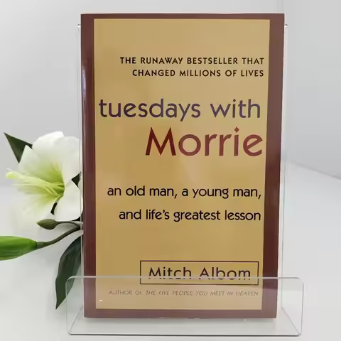 Tuesdays with Morrie Mitch Albom English Literature Lovers Paperback Heartwarming Life Lesson Inspir