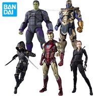 Bandai Marvel Avengers Endgame Black Widow Hawkeye Thor Hulk Thanos Captain Ameica Ironman Mk85 Ant-Man Action Figure FYQB