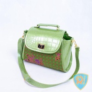 Tas Selempang Muslimat Kombinasi Croco | Tas Batik Muslimat Nu