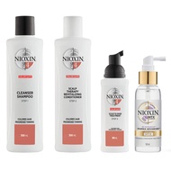 Nioxin System Kit 4, Cleanse, Condition, and Treat the Scalp for Thicker and Stronger Hair, 3 Month 