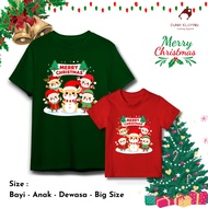 Merah Red HIJAU Christmas Family Clothes/T-Shirt Green Yellow s-5xl 1218t